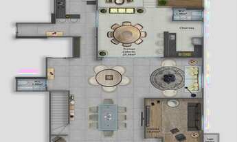 Imagem 3: FANTÁSTICA COBERTURA DUPLEX, COM 5 SUÍTES, PISCINA E HOME CINEMA, NO EMPREENDIMENTO MAIS L