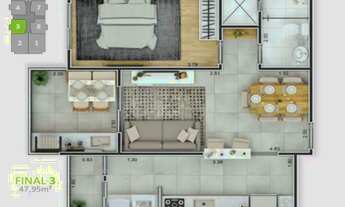 Imagem 2: 01 DORMITÓRIO COM LAZER COMPLETO. FINANCIEMENTO DIRETO COM A CONSTRUTORA