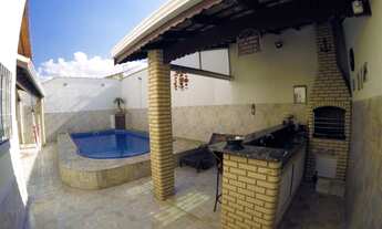 Imagem 6: CASA 223 METROS 4 DORMITORIOS 3 SUITES PISCINA COM CASCATA CHURRASQUEIRA E 6 VAGAS DE GARA