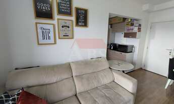 Imagem 3: Apartamento em Santos varanda com churrasqueira andar alto vista livre