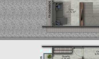 Imagem 2: Sobrado com passagem lateral na rua Amauri Afonso da Silva- Tijucas- SC