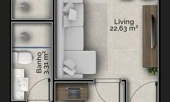 Imagem 4: Casa geminada contendo 02 dormitórios no loteamento Lago da Boa Vista, Tijucas- SC