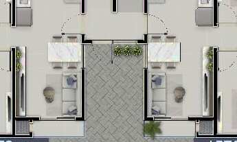 Imagem 4: Venha morar no Residencial Marini, apartamentos com 2 quartos, 1 sala, cozinha e a lavan