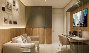 Imagem 3: Apartamento com 03 dormitórios (01 suíte + 02 demi suíte), sacada com churrasqueira, 02 va