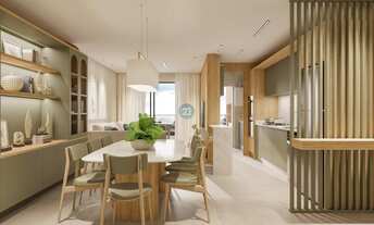 Imagem 3: Apartamento com 02 dormitórios (01 suíte), sacada com churrasqueira, 02 vagas de garagem