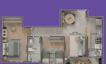 Imagem 5: Imperdível: Apartamento à venda em Limeira-SP, Gleba Beatriz, 2 quartos, 2 salas, 1 banhei