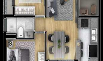 Imagem 3: Lançamento Now Aptos 45 a 54m2 1 e 2 Dorms,Sala,Cozinha,Banheiro,1 Vaga,Varanda,Lazer Comp