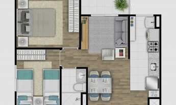 Imagem 3: Lançamento Viva e Realize 2, Aptos 2 Dorms 41 e 43m2 C/Varanda 1 Vaga e Lazer