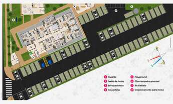 Imagem 6: Lançamento Residencial Aquarela, Apartamentos de 50,07m2 a 75,28m2, 2 Dormitórios, Varanda