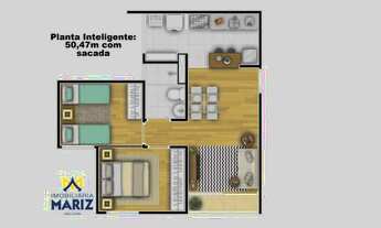 Imagem 2: Breve Lançamento Residencial Santa Clara, Apartamentos de 50,47m2, 2 Dormitórios, Cozinha