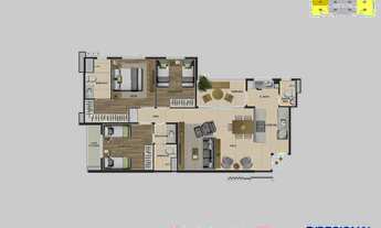 Imagem 5: Lançamento Reserva Parque Clube Aptos 63,18 e 81,88m2 2 e 3 Dorms 1 Suíte,Banheiro, Sala