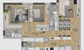 Imagem 7: GARTEN APARTAMENTOS COM 1 OU 2 SUITES A VENDA PARA MORAR OU INVESTIR EM NOVA PETROPOLIS O