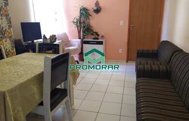 Imagem 3: Apartamento no primeiro andar com sala,cozinha com área de serviço, dois quartos, um banhe