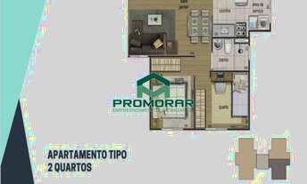 Imagem 4: Apartamento com área privativa à venda com 2 quartos no bairro Diamante (Barreiro), Belo H