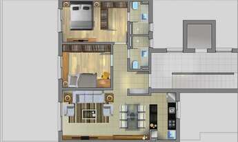 Imagem 2: DownTown 221 Apartamento de 2 dormitórios no Bairro Villa Ipiranga