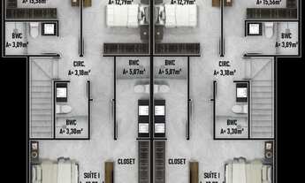Imagem 6: Amplo e moderno sobrado no centro de Piçarras com suíte master, closet e piscina