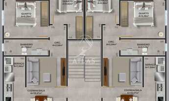 Imagem 5: ![CDATA[RESIDENCIAL BELLA VISTA | APARTAMENTOS COM 1 SUÍTE + 1 DORMITÓRIO