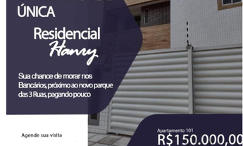 Imagem 3: Apartamento a venda bancários, C/46,03m² Térreo + Externa 01 Quarto, 01 WC