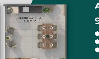 Imagem 7: Cobertura Duplex Bessa, 450 metros da Orla com 90m² 2Qtos, 1 Suíte, Varanda