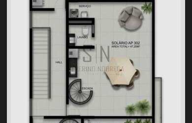 Imagem 3: Apartamento a Venda Bessa C/52,20m² C/02 Quartos, 01 Suíte, Nascente Sul