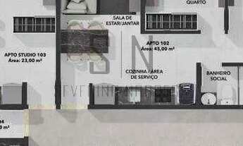 Imagem 5: Cobertura a Venda Bessa Duplex , C/123,20m² 02 Quartos, 01 Suíte, solarium espaço gourmet