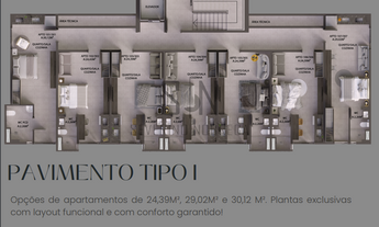 Imagem: Flats Intermares - 24,39m² 01 Quarto, Sala