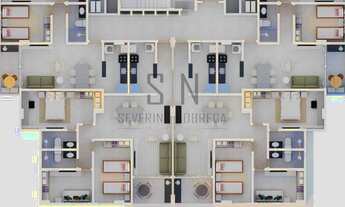 Imagem 2: Apartamento na Praia do Poço Com 60m² 2 Quartos, 1 Suíte, Varanda, Área de Lazer completa