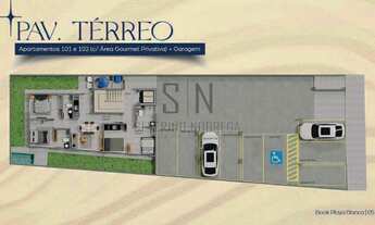 Imagem 3: Cobertura Duplex - Praia do Poço, Sendo 84,98m² + Solarium C/26,53m² 3 Quartos, 1 Suíte