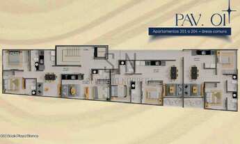 Imagem 5: Cobertura Duplex - Praia do Poço, Sendo 84,98m² + Solarium C/26,53m² 3 Quartos, 1 Suíte