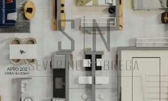 Imagem 3: Apartamento a Venda Cristo C/55,50M² 2 Quartos, 1 Suíte