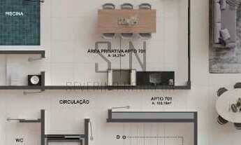 Imagem: Apartamento Térreo Área externa com