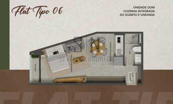 Imagem 2: Studio a Venda Cabo Branco C/20,28m² 5º Andar, Posição Sul C/Varanda 01 Vaga Rotativa