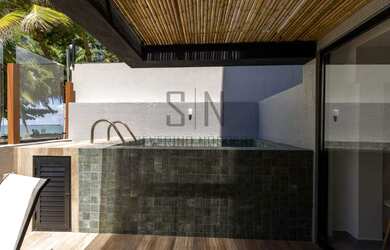 Imagem 2: Apartamento Térreo C/Área Externa Frente Mar C/48,32m² Flat Beira Mar 01 Quarto, Sala, Coz