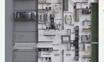 Imagem 6: Apartamento Bancários 100 Metros das 3 Rua C/70,30m² 3 Quartos, 1 Suíte, Varanda, 01 Vaga