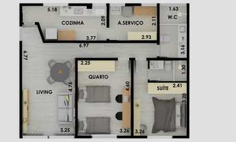 Imagem 7: 2 dormitórios na Rua João Moura