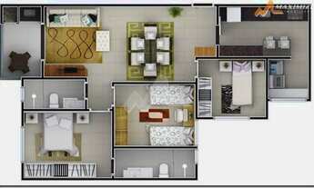 Imagem 3: Apartamento com 3 dormitórios à venda,147.14 m , Centro, CASCAVEL - PR