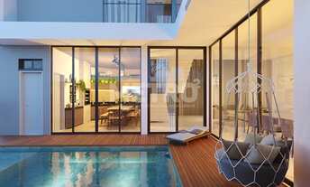 Imagem 3: Casa primeiro andar, Forro de madeira na Área Gourmet e fachada Fachada com det