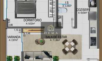 Imagem 4: Apartamento com 1 dormitório, Tocantins, TOLEDO - PR