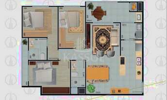 Imagem 5: APARTAMENTO EM TOLEDO, 01 SUITE 02 QUARTOSÁREA NOBRE VISTA PRIVILEGIADA DO LAGO