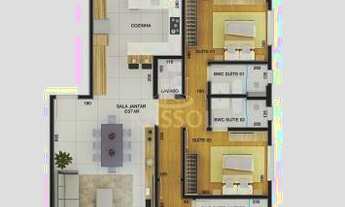 Imagem 2: SKY GOLDEN ALTO PADRAO NEVA 3 SUÍTES 2 3 VG GARAGEM CARRO ELETRICO