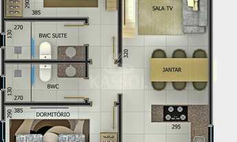 Imagem 2: RES. MARIO MASSAMI Aptos com 1 suite 1 quarto 1 vaga de garagem Elevador Sacada