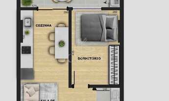 Imagem 7: Edificio Presença - Aptos na planta 1 quarto e 1 vaga garagem - próximo Unipar