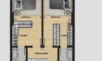 Imagem 3: Edificio Presença - Aptos na planta 1 quarto e 1 vaga garagem - próximo Unipar