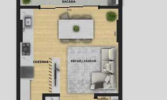 Imagem 4: Edificio Presença - Aptos na planta 1 quarto e 1 vaga garagem - próximo Unipar