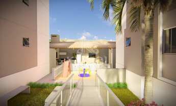 Imagem 2: Apartamento com 02 quartos, sacada com churrasqueira, sala e cozinha integrada e banheiro