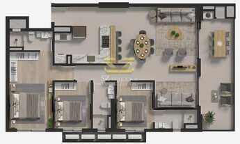 Imagem 2: APARTAMENTO À VENDA COM 1 SUÍTE E 1 DORMITÓRIO NO LANDSAPE HOME CLUB - PENHA-SC