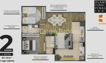 Imagem 5: Lançamento Parque Industrial, São José dos Campos. 2 Dorms. sendo 01 Suíte e Varanda. 30