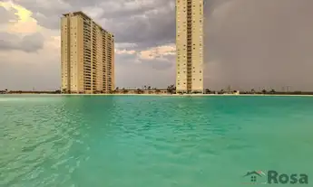 Imagem: Apartamento de luxo com lagoa e praia artificial