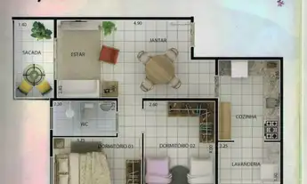 Imagem 4: Apartamento para venda, 2 quarto(s), Ribeirão Do Lipa, Cuiabá