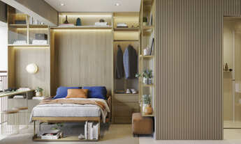 Imagem 2: Studio à venda em São Paulo, Campo Belo, com 1 quarto, 28,08m²